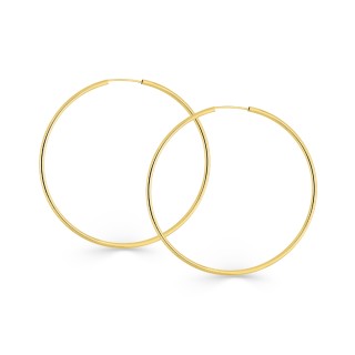 Pendientes Aro de oro amarillo 9 KT de 50mm