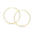 Argolas em ouro amarelo 9 kt de 50mm