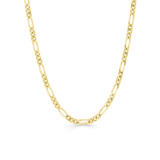 Cadena de oro amarillo de 18K programada 3x1 - 2 mm
