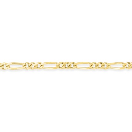 Cadena de oro amarillo de 18K programada 3x1 - 2 mm