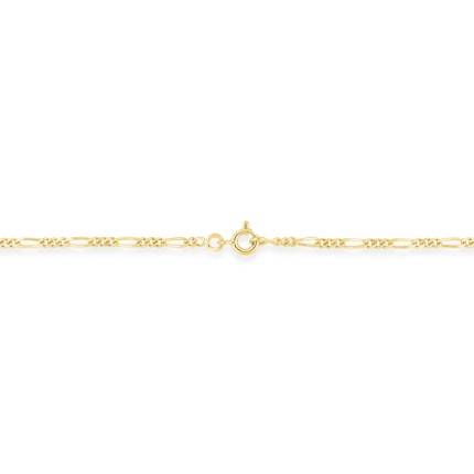 Cadena de oro amarillo de 18K programada 3x1 - 2 mm
