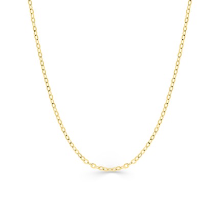 Cadena de oro amarillo de 18K forzada