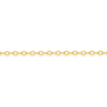 Cadena de oro amarillo de 18K forzada