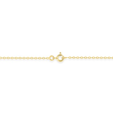 Cadena de oro amarillo de 18K forzada
