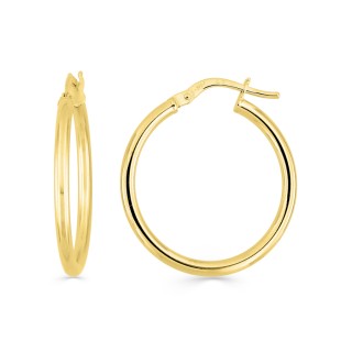 Argolas em ouro amarelo 9k 20mm