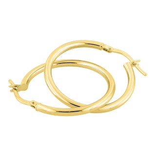 Argolas em ouro amarelo 9k 20mm