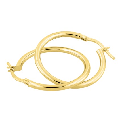 Argolas em ouro amarelo 9k 20mm