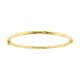Pulsera retorcida de oro amarillo 9K rígida