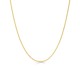 Fio em ouro amarelo 18K gourmet diamantada de 40 cm