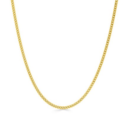 Cadena gourmette de oro amarillo 9K con eslabones amplios