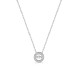Collar de plata con círculo y circonita Oro Vivo