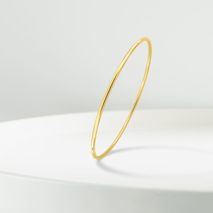 Pulseira rígida em ouro amarelo 9K acabamento liso