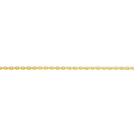 Corrente forçada diamantada de 1,30 mm banhada a ouro