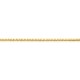 Collar de cadena veneciana chapada en oro de 1,00 mm