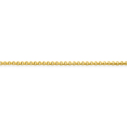 Colar de corrente veneziana banhada a ouro de 1,00 mm
