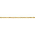 Collar de cadena veneciana chapada en oro de 1,00 mm