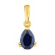 Pendente em ouro amarelo de 18K e safira