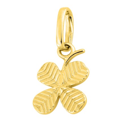 Pendente em forma de trevo em ouro amarelo de 18K