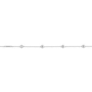 Pulsera Oro Blanco Diamante Creado 0.40 CT