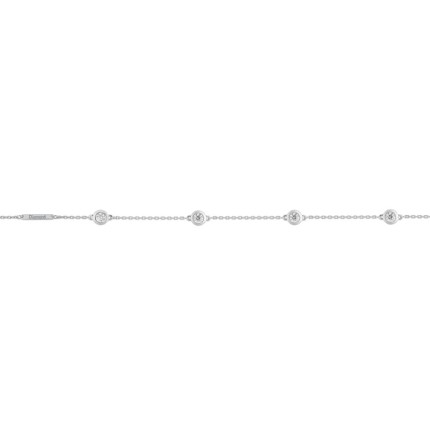 Pulsera Oro Blanco Diamante Creado 0.40 CT