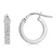 Argolas em ouro branco 9 kt de 10mm