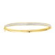 Pulsera de oro amarillo 9 KT con purpurina