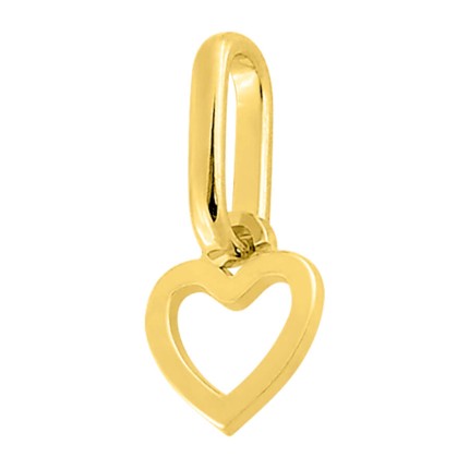 Pendente em ouro amarelo 9K com coração