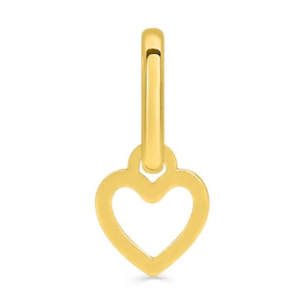 Pendente em ouro amarelo 9K com coração