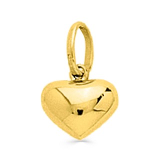 Colgante de oro amarillo de 18K con corazón