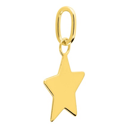 Colgante de oro amarillo 9 KT en forma de estrella