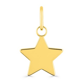 Pendente em ouro amarelo 9 kt en forma de estrela
