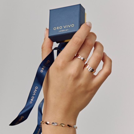 Pulseira ou colar de ouro tricolor 18K