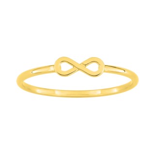 Anel infinito em ouro amarelo 18K