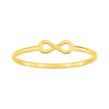 Anel infinito em ouro amarelo 18K