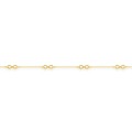 Pulsera de oro amarillo 9k con cinco motivos infinitos