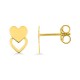 Pendientes de oro 18k en forma de corazón