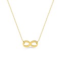 Colar em ouro amarelo 9K com pendente infinito