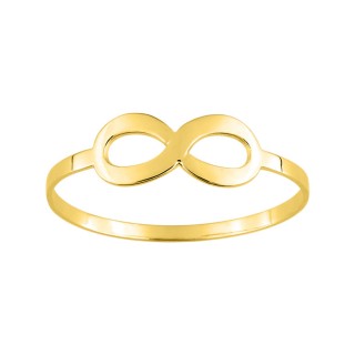 Anillo de oro amarillo 9 KT con infinito