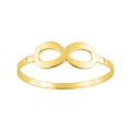 Anel em ouro amarelo 9 kt com infinito