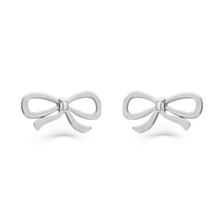 Pendientes de plata lazo