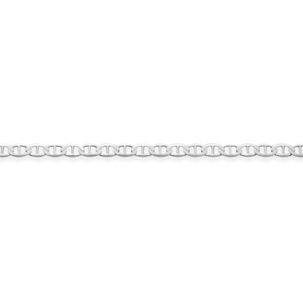 Cadena de plata para hombre bilbao barras 4MM