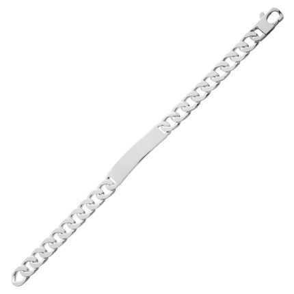 Pulseira em prata "lembra-te de mim" com elos