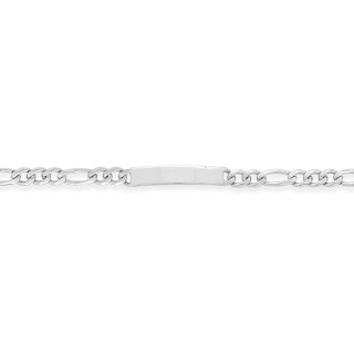 Pulsera de plata hombre programada 3X1 7MM 21 CM