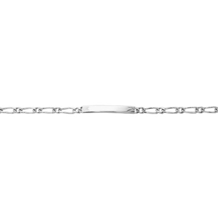 Pulsera de plata identidad 18CM
