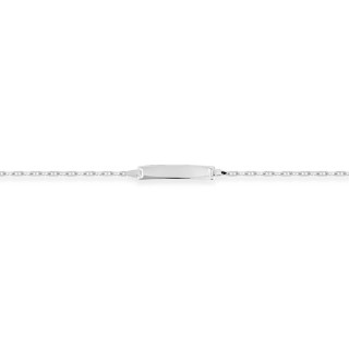 Pulsera No me Olvides plata con placa central