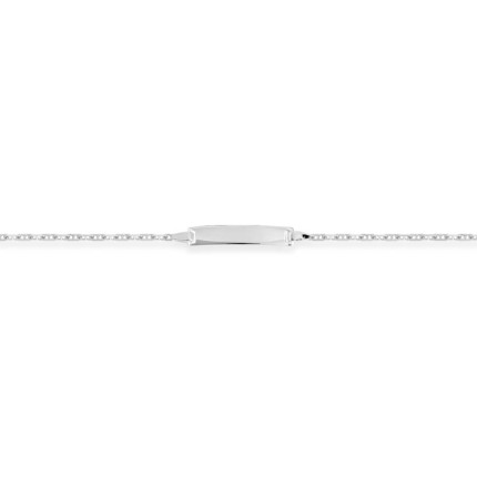 Pulsera No me Olvides plata con placa central