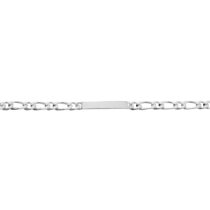 Pulseira em prata com fio de 1x1 5mm 19cm
