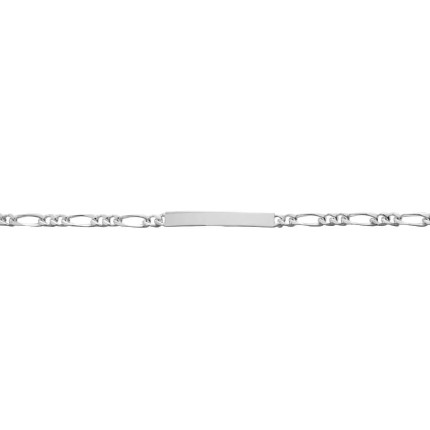 Pulsera de plata programada 2x1 personalizable para hombre 3mm 18cm