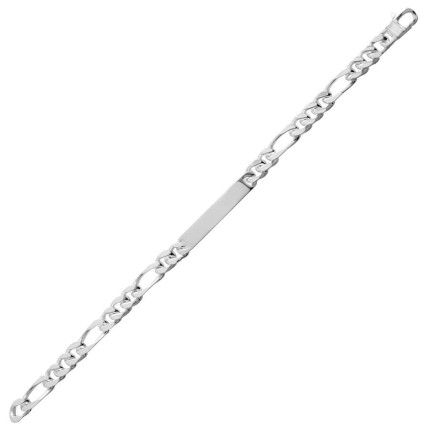 Pulsera de plata para hombre programada 3X1 6MM 20CM
