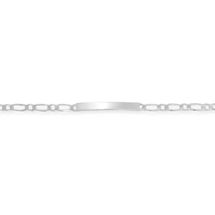 Pulseira em prata programada 1x1 5mm 19cm